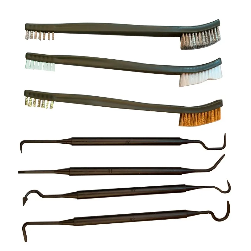 7 шт./компл. 3 шт. Стальная проволока щетка + 4 шт нейлон Палочки комплект