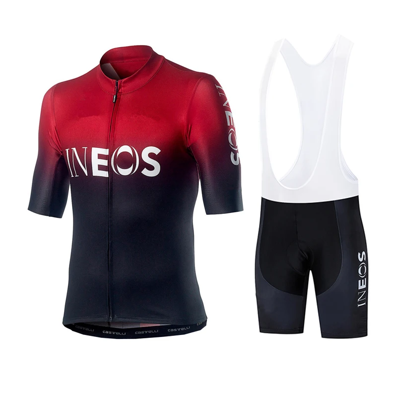 Bib Shorts suit Новинка, одежда для велосипедной команды INEOS, 19D, велосипедные шорты, Джерси, набор, Ropa Ciclismo, быстросохнущие, мужские, pro, для езды на велосипеде, Maillot Culotte - Цвет: Bib Shorts suit