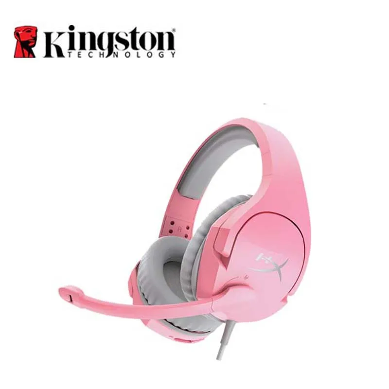 Наушники Kingston HyperX Cloud Stinger Lucky Pink girl для киберспорта игровая гарнитура с
