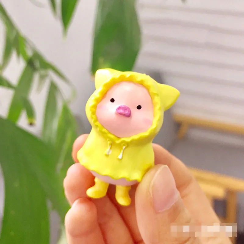 

6Pcs/set Cartoon Animal Figure Girl Toys Cute Mini Lulu Piglet Model Doll Surprise Blind Box Kids Toys Birthday Gift