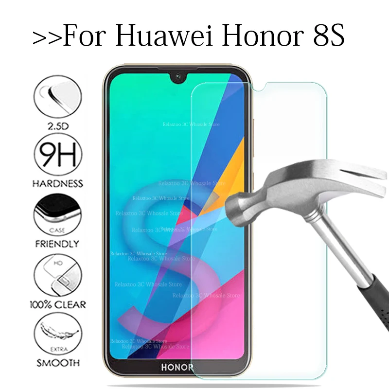 Защитное стекло для honor 8 s закаленное huawei KSE LX9 защитная пленка экрана s|Защитные