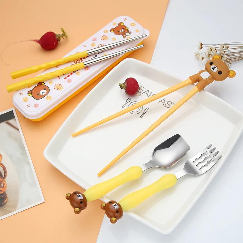 3 шт. Набор детских столовых приборов из нержавеющей стали|Столовые сервизы| |