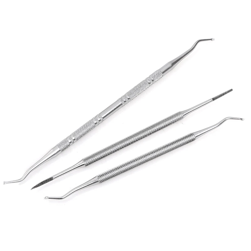 

3pcs Double Ended Ingrown Toe Correction Lifter File Manicure Pedicure Toenails Clean Foot Care Tool Toe Nail Care Hook Ingrown