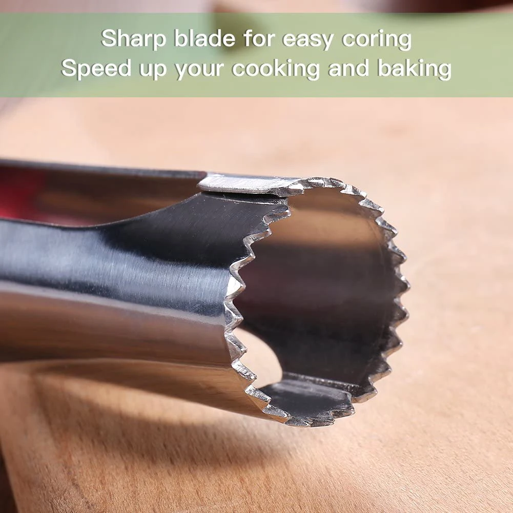 Newly Apples Corer Remover Stainless Steel or Pear Core Tool with Serrated Blades TE889 |