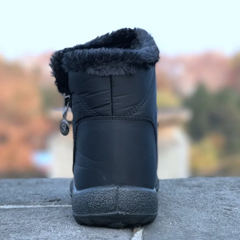 Акция Женские ботинки Зимние Плюшевые короткие Водонепроницаемая Обувь на