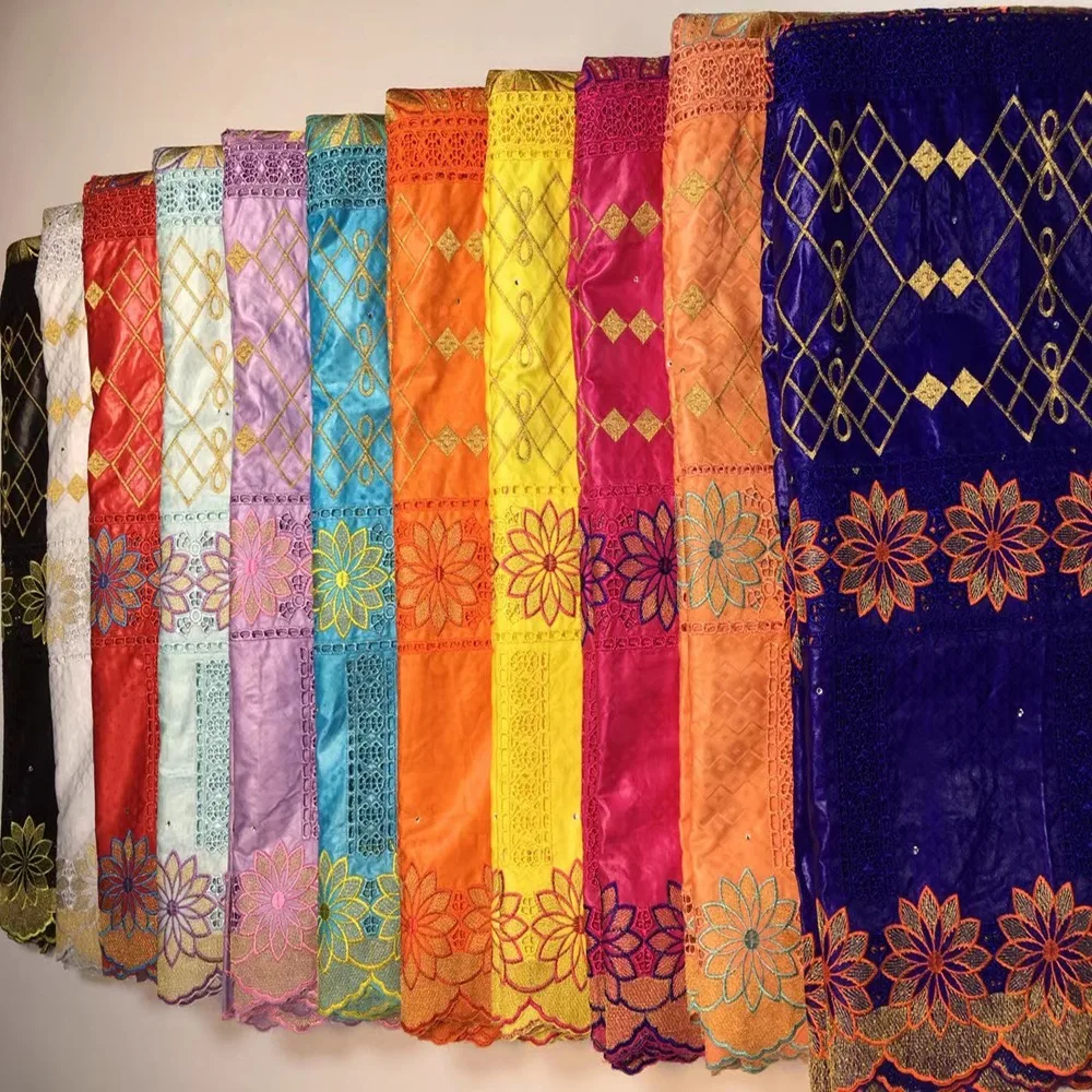 

African 100% Cotton Bazin Riche Fabric High Quality soft Brocade Fabric Latest Basin Getzners 2021 Nouveau Fabric For Sewing