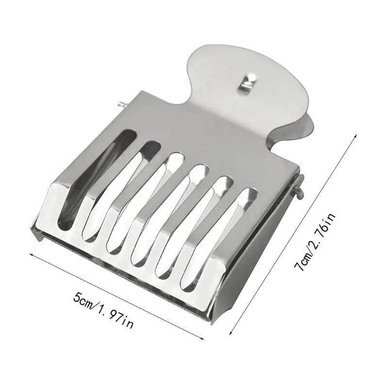 

2Pcs Stainless Steel Beekeeping Queen Bee Catcher Cage Marking Clip Beekeeper Apiculture Durable Equipment Tool