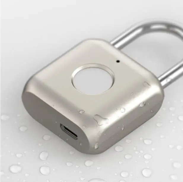 Новейший умный замок висячий замок xiaomi с отпечатком пальца USB Перезаряжаемый дверной замок с отпечатком пальца Умный Замок быстро разблокируется