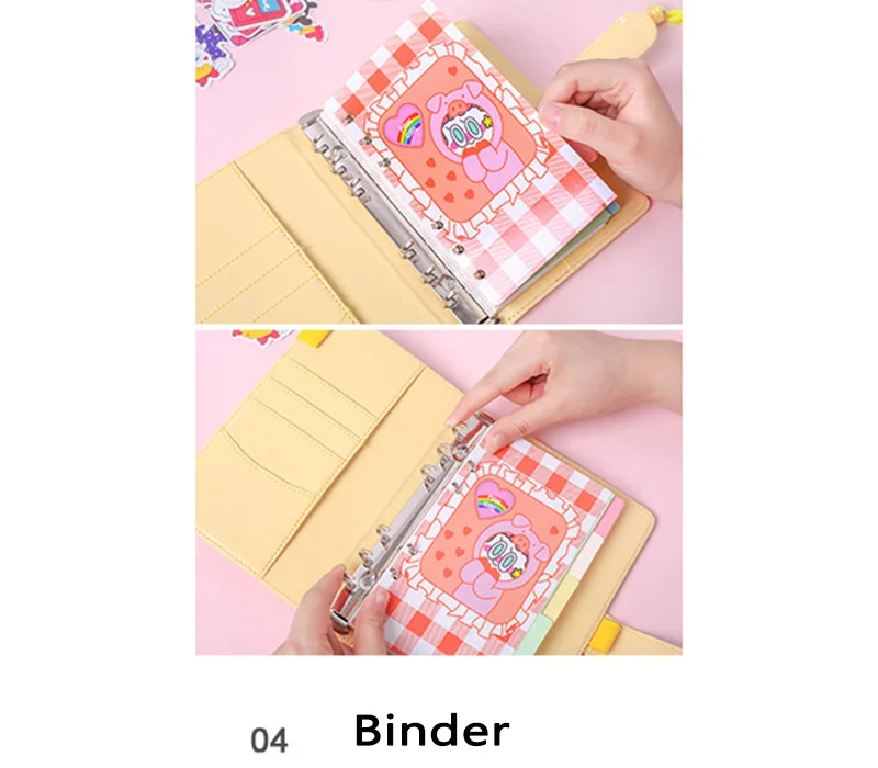 Корейский Блокнот Binder Bullet Journal Set A6 спиральный органайзер для планирования мероприятий сетка записная книжка DIY девушка план путешествия 6 кольцо руководство