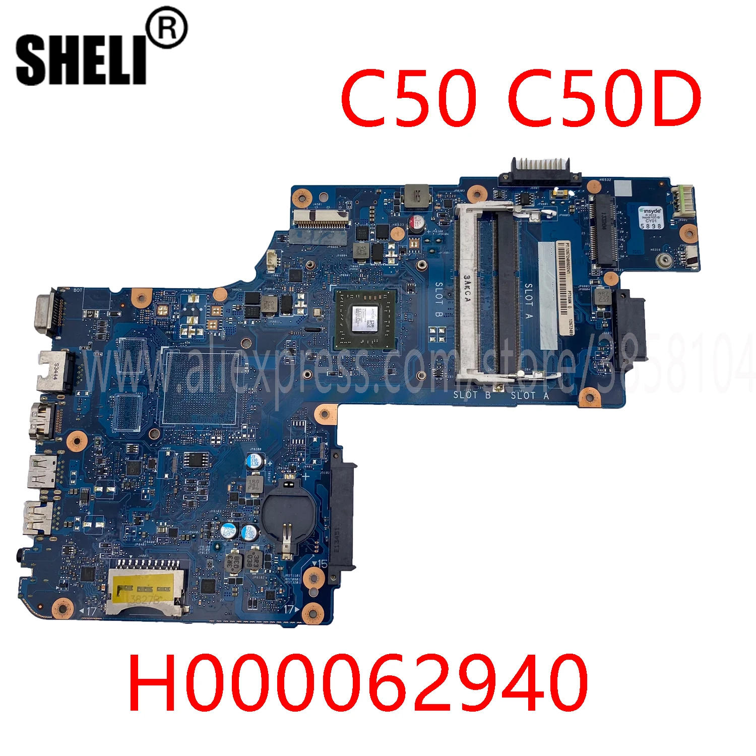 Шели материнская плата для ноутбука Toshiba Satellite C50 C50D Материнская H000062940 с E1-2100