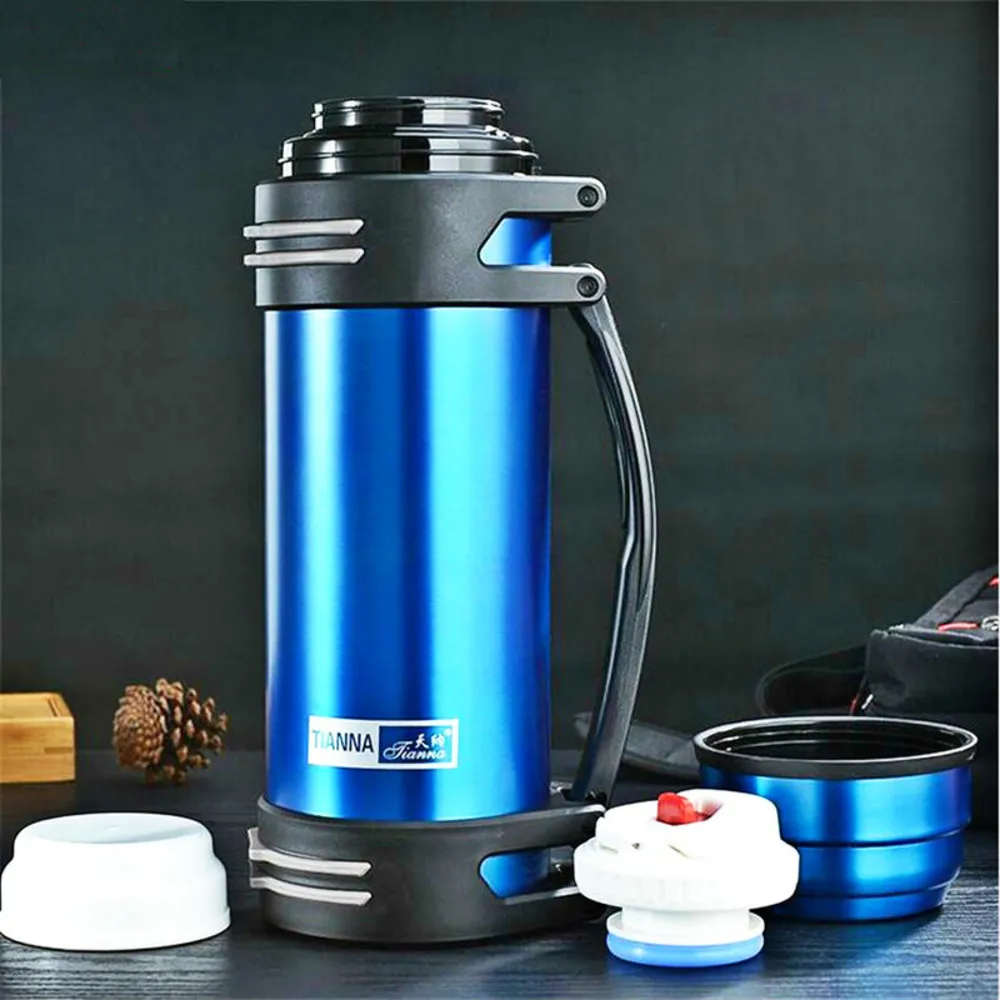

Large Capacity Thermos Stainless Steel Water Bottle Travel Coffee Cup Stainless Steel Cup Thermal Insulation 1.2L / 1.5L / 2L L1