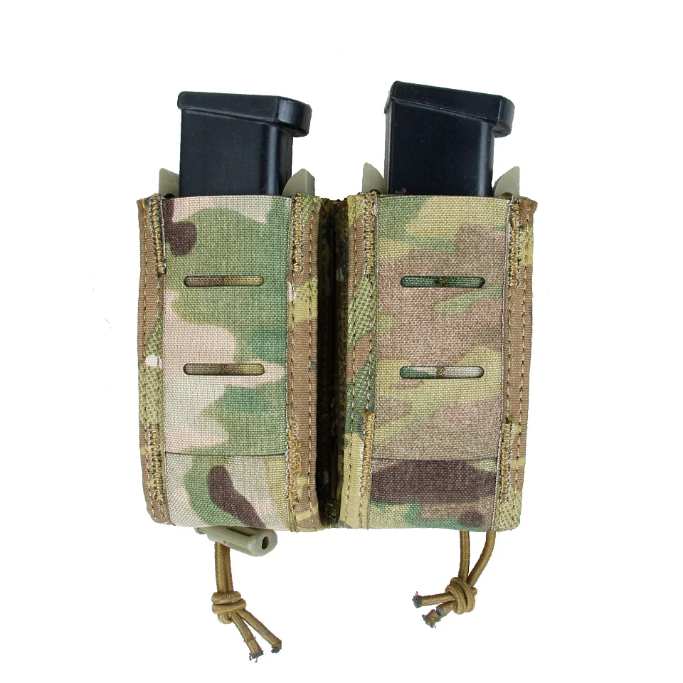 TMC Tactical New Double Clip Bag Accessory Bag MC/BK with MOLLE Quick Release Tape TMC3353
