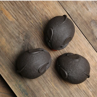 Yixing Zisha маленький чай для домашних животных играть украшение мебели милый трубы