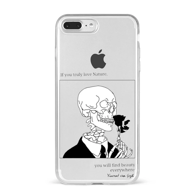 Чехол для iphone 6 7 8 Plus X Max XR 11 12Mini Pro мягкий ТПУ чехол с изображением Винсента Ван