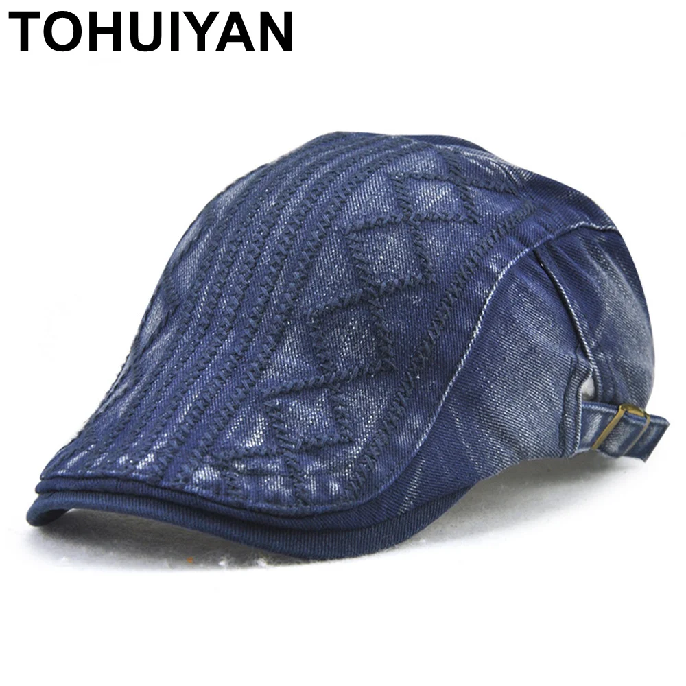 TOHUIYAN одноцветная Мужская кепка Утконос берет с козырьком шляпа Boina Gorras Planas