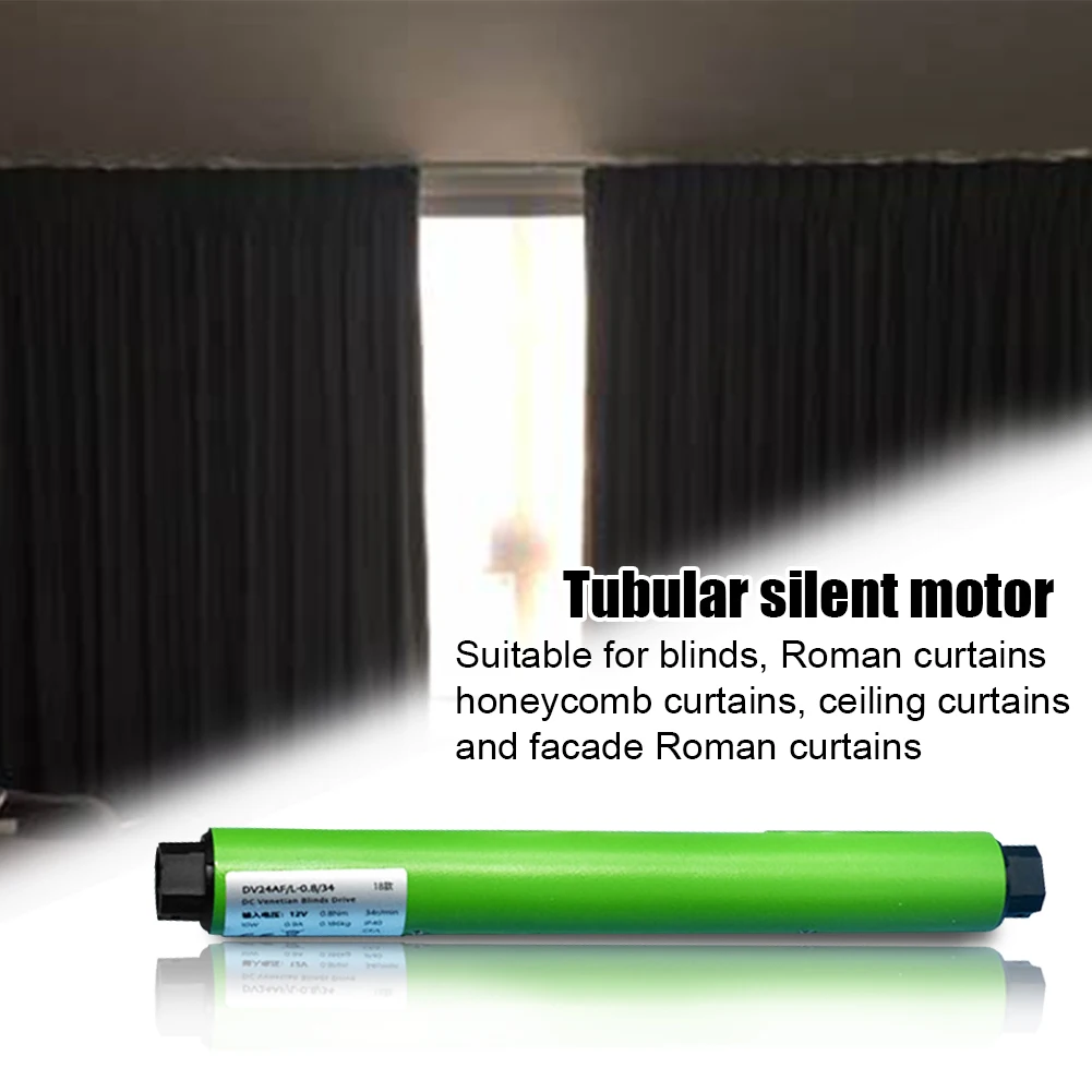 

Easy Install Automatic Memorized Setting Electric Curtain Motor 433MHZ Program Button Shutter Pipe Shape Low Noise Smart Home