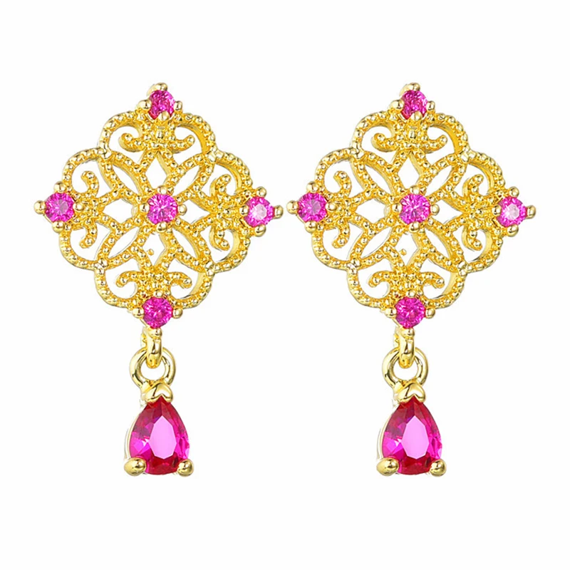 

BIJOX STORY 925 Sterling Silver Stud Earrings for Women Jewelry Retro Emerald Jewelry for Women Ldaies Wedding Gifts Wholesale