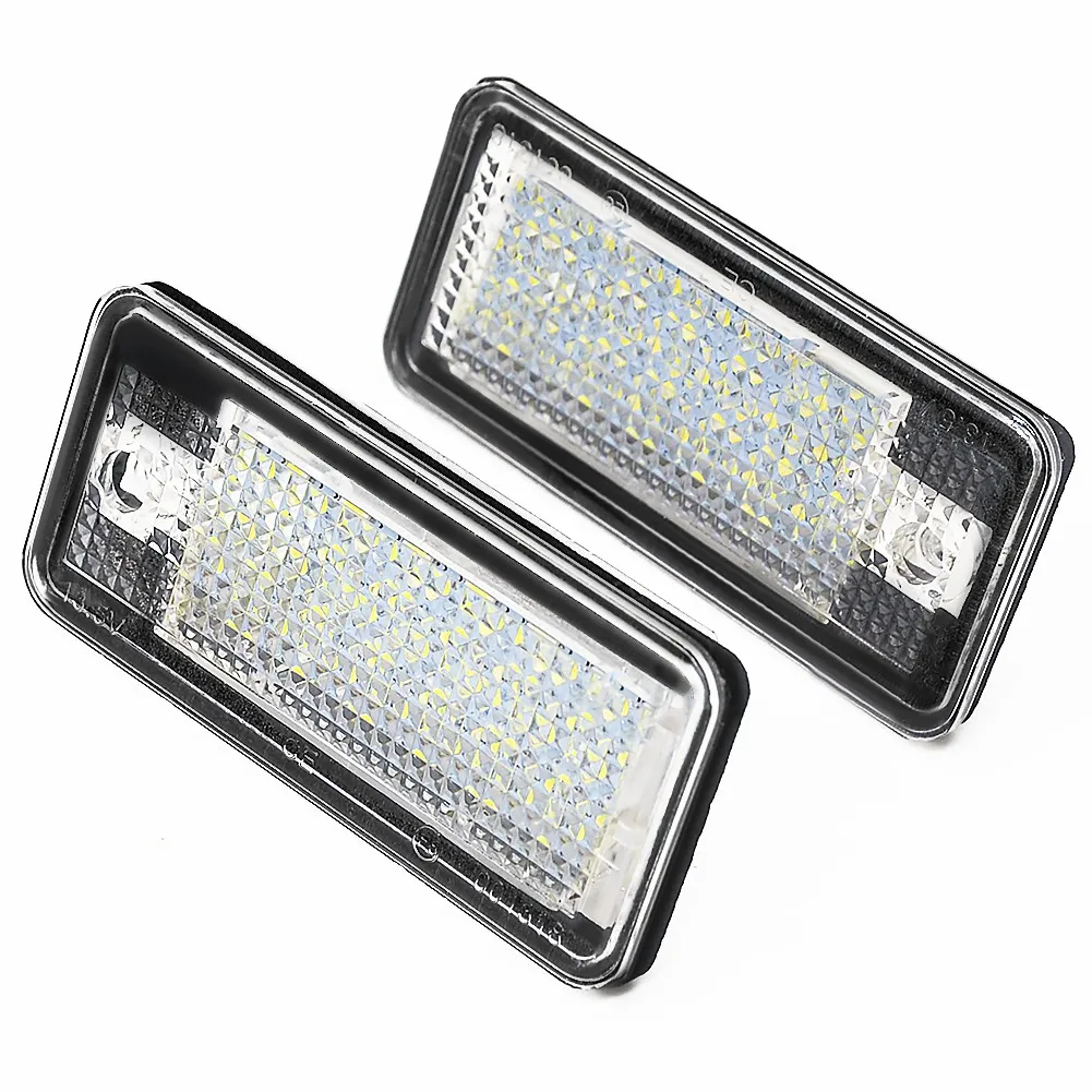 

New 18 LED 6000K License Number Plate Light Lamp For Audi A3 S3 A4 S4 B6 B7 A6 S6 A8 Q7 NO Canbus Error