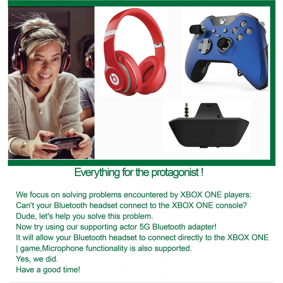 Профессиональный адаптер-конвертер для наушников и гарнитуры Microsoft XB1 аксессуары