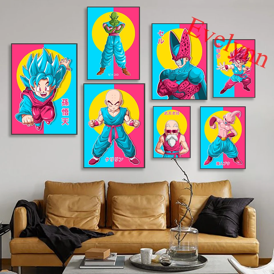 

Japanese Anime Dragon Ball Goku Canvas Poster And Prints Wall Art Picture Home Bedroom Decor Pictures Modern Living Room Cuadros