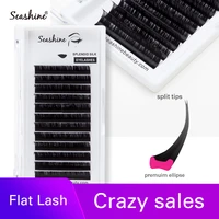 seashine flat eye lash extensions super soft black ellipse cashmere eyelashes supplies makuup beauty lashes