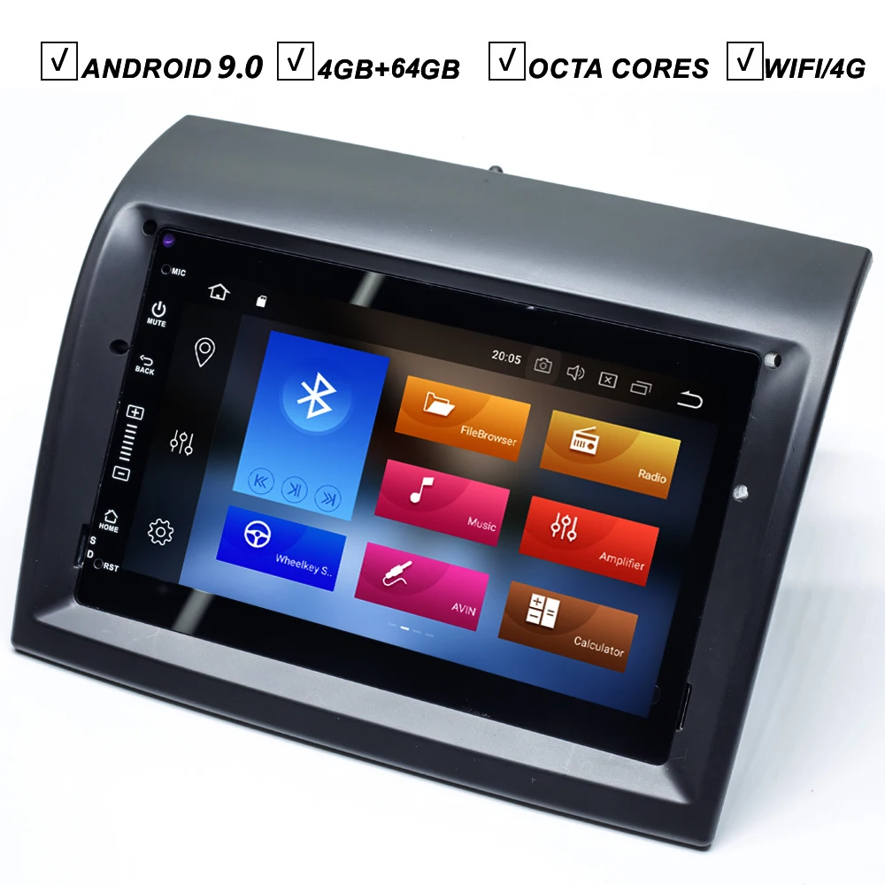 Автомобильный Android 9,0 без DVD gps плеер для FIAT Ducato 2006- CITROEN Jumper PEUGEOT Boxer Радио BT Mirror Link карта wifi 4 Гб+ 64 ГБ