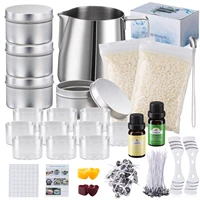 diy scented candle making kit soy wax handmade wax melting cup set handmade aromatherapy candle wicks stickers for beginner
