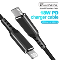 sanguan mfi certified pd support 18w usb c to lightning cable data line for iphone ipad