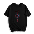 Модная футболка в стиле хип-хоп для женщин и мужчин, футболка с принтом Тревиса Скотта и астромира, графическая футболка в стиле Харадзюку, футболки с надписью Желаем вам быть здесь