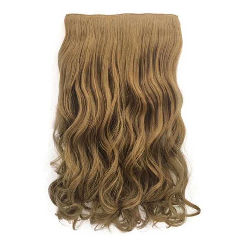 55 см длина головы волнистые клипсы синтетические волосы для наращивания 5