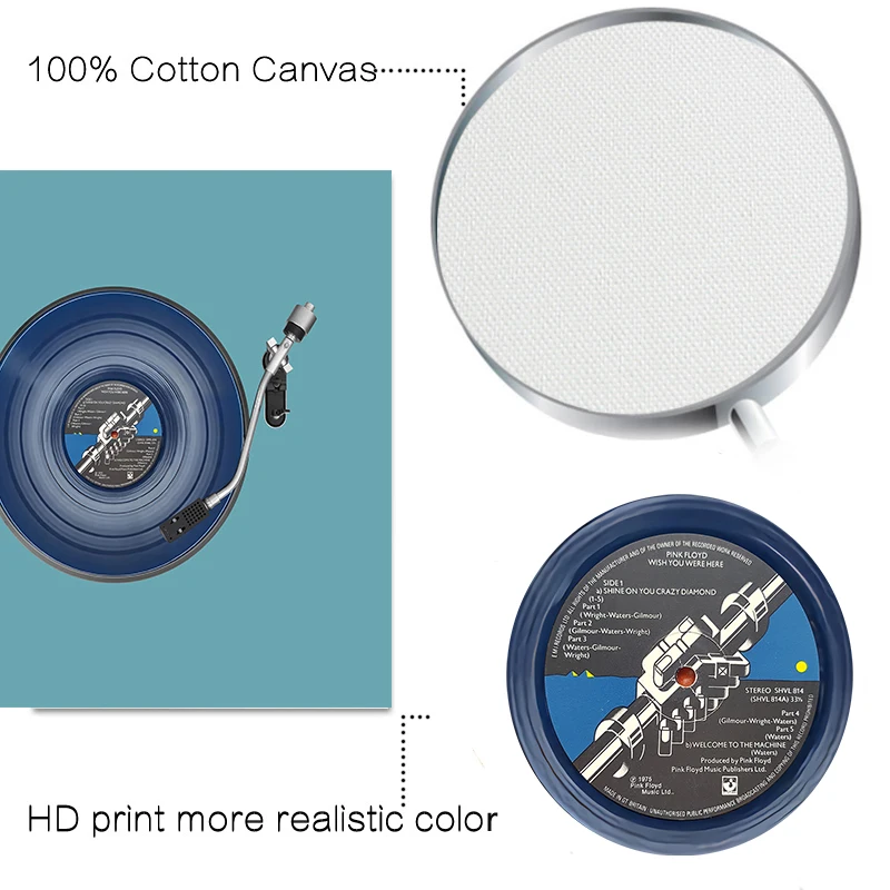 Modern Colorful Music Wall Art Print Microphone Radio Canvas Painting Nordic Posters And Prints Square Picture Home Decoretion | Дом и сад