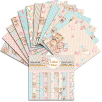 24 sheets 6x6 little bear patterned paper pad scrapbooking paper pack handmade craft paper craft background pad card pa1901