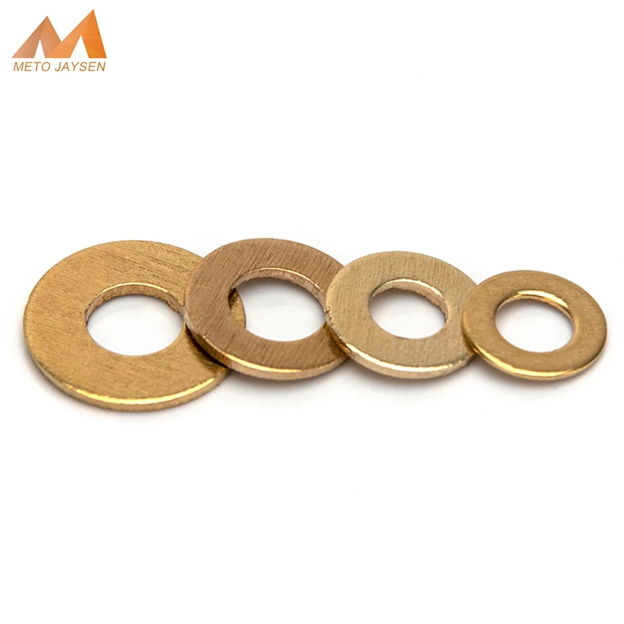 

M2.5 M3 M4 M5 M6 Brass Flat Gasket Copper Crush Sealing Washer Flat Seal Gasket Ring Thickness 0.4mm-1.2mm