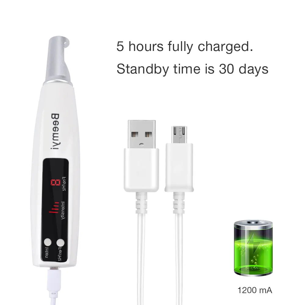 

9 Levels Laser Picosecond Pen LCD Laser Plasma Pen Tattoo Mole Removal Face Skin Tag Removing Pen Freckle Wart Dark Spot Remover