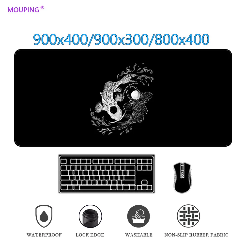 

Black Mousepad White Mouse Pad Purple Desk Mat Japan Mouse Carpet Japanese Keyboard Mat Carpets Mouse Pad 40x90 90x30 Mesa Gamer