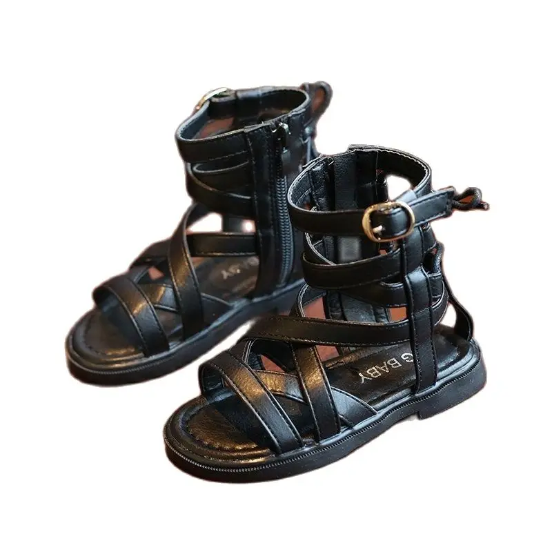 Новинка лета 2020 детская обувь в римском стиле сандалии для девочек с мягкой
