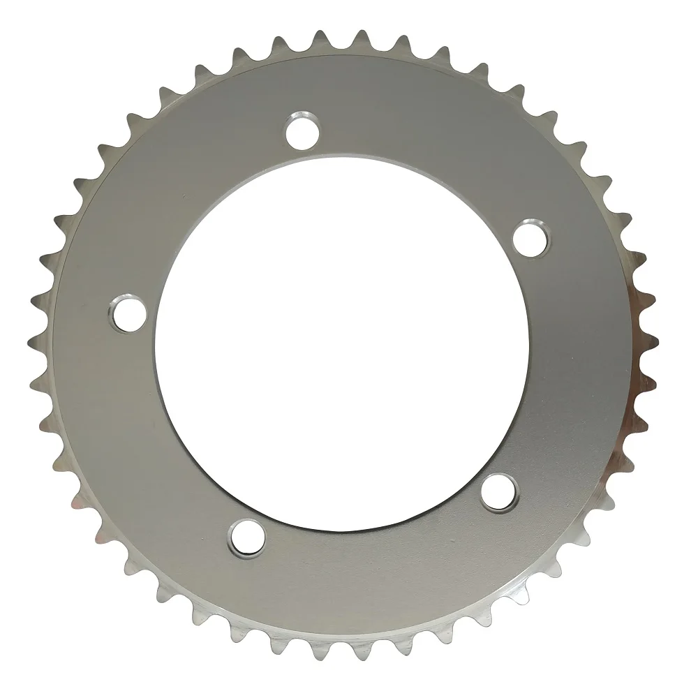 TRUYOU фиксированное зубчатое кольцо цепи 44T 46T 48T 50T 52T 53T Fixie Дорожный трек велосипедная цепь односкоростная 130 мм BCD серебряная цепь
