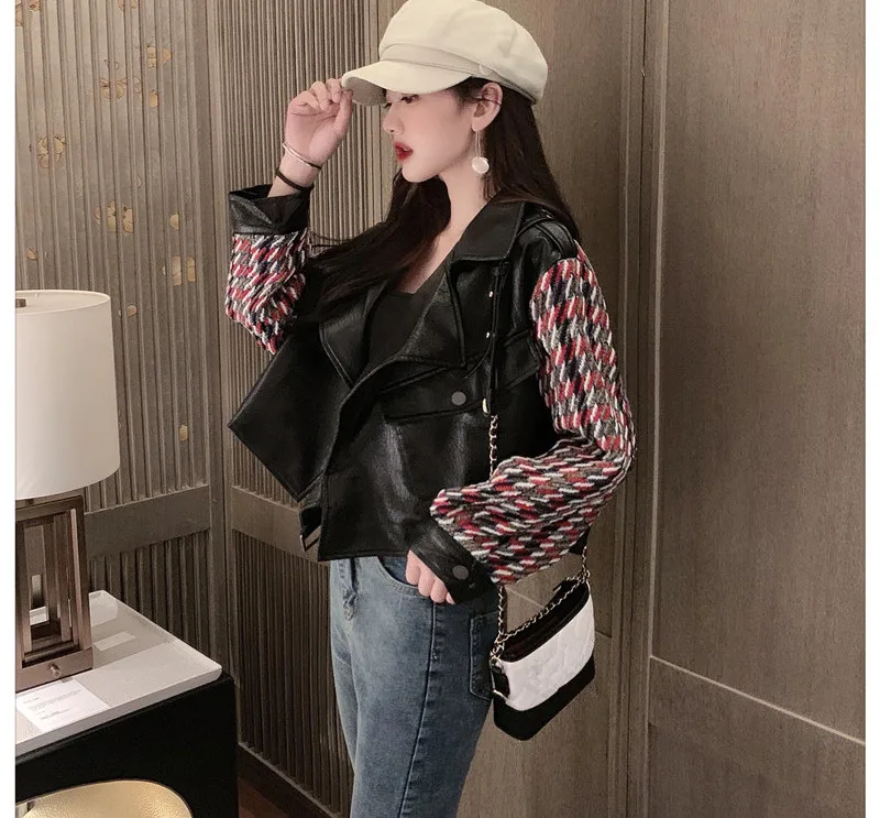 WHITNEY WANG 2019 осенне-зимняя модная уличная дизайнерская Стильная трикотажная куртка