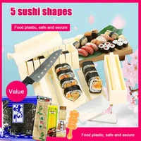 10 sets of japanese sushi mold set nori wrap rice to make sushi full set of tools home bento mold bambo sushi wrap
