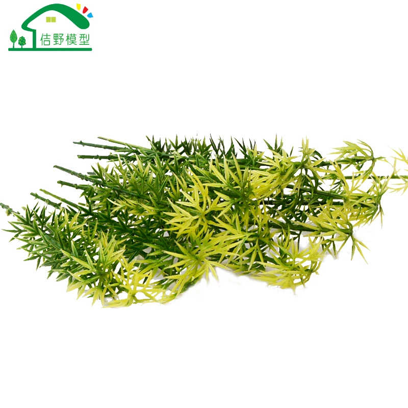 50 шт. Зеленый пейзаж маленькие модели в стиле Хо бамбуковые деревья пластиковые