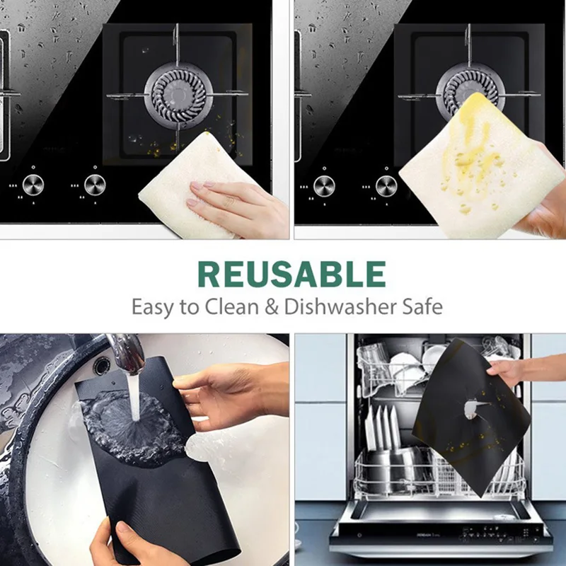 1 шт. антипригарная подкладка для кухонной плиты|Другие части посуды| |