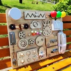 Обучающие деревянные фишки Монтессори, морской качели, динозавры, песочные часы, тарелка, головоломка, подарок для детей, цирк, занятая доска, игрушки для самостоятельной сборки