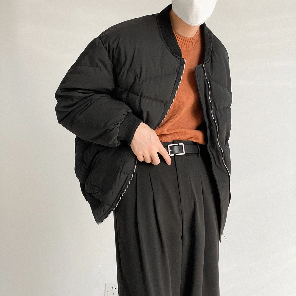 

Осенне-зимняя утепленная бейсбольная мужская куртка с хлопковой подкладкой ins короткая куртка с хлопковой подкладкой Свободная куртка