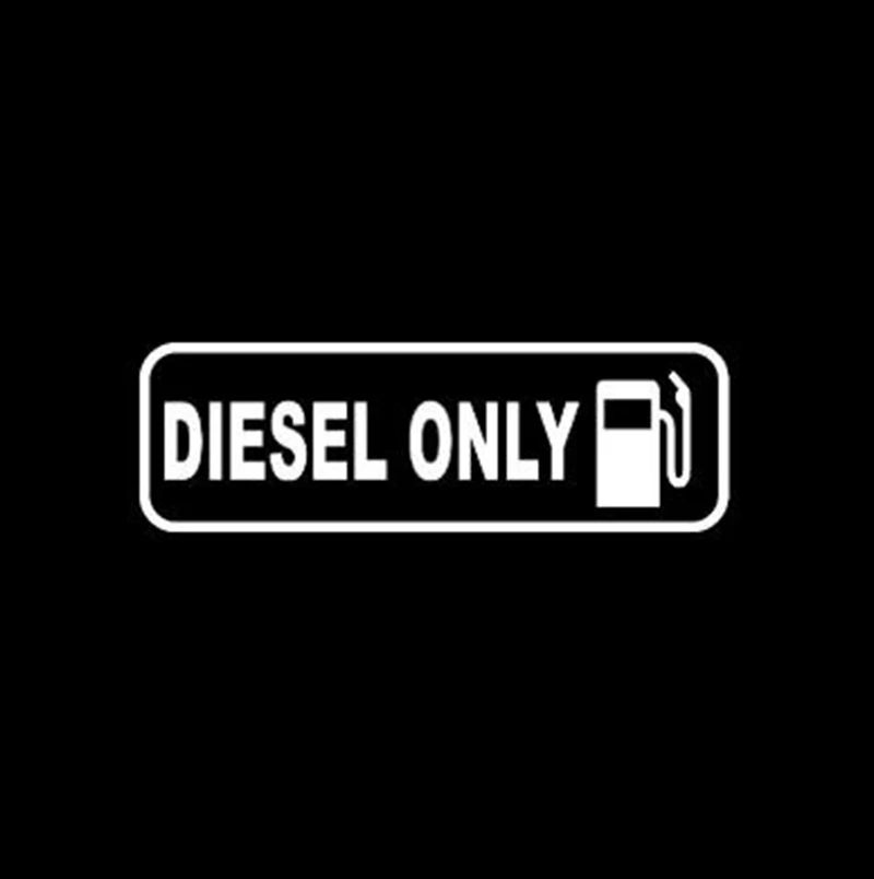 Черный/Серебряный интересный дизельный Только топливо автомобиль наклейка