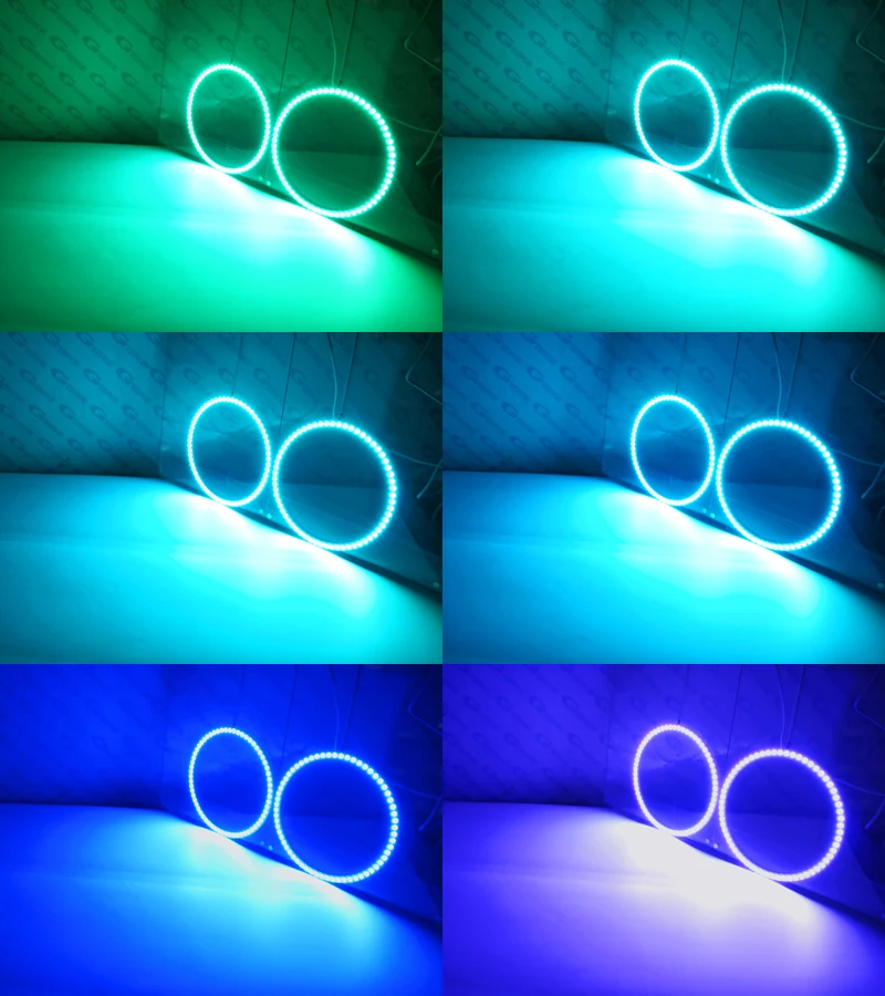 Для MINI Cooper D S One F55 F56 F57 галогенная фара RF remote Bluetooth APP многоцветный ультра яркий RGB