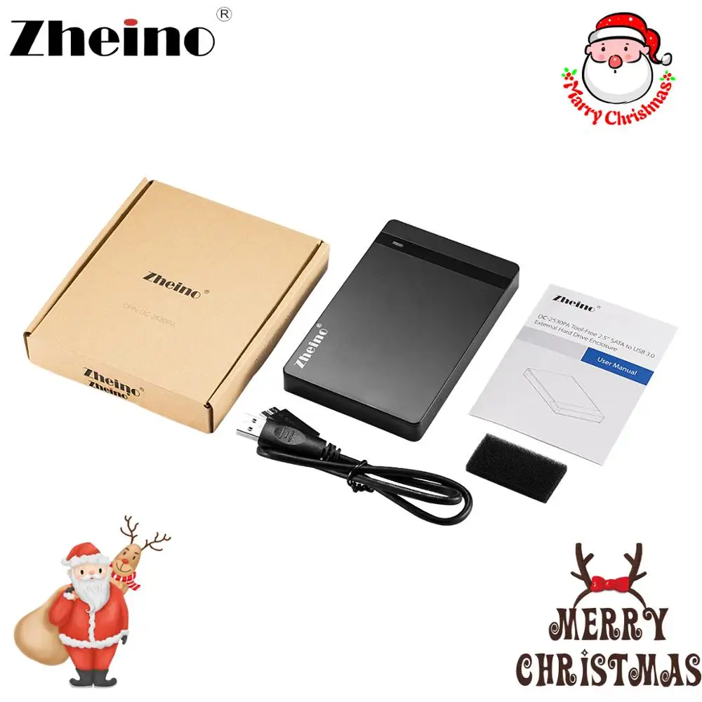 Zheino 2 5 дюйма USB 3 0 HDD/SSD Внешний Корпус чехол тип A-Micro B для 7 мм 9 Sata жесткого диска