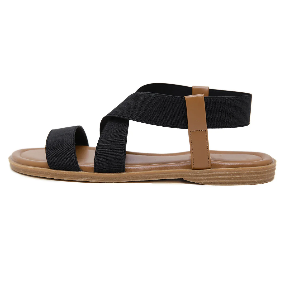 

New Ladies sandals Gladiator 2021 Summer Flat Beach Shoes Ladies Open Toe Roman Sandals Sandalias Mujer