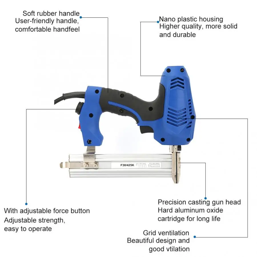 Электрический гвоздезабивной пистолет F30/K425 прямые гвоздезабивные гвозди для