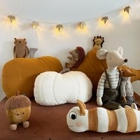 pumpkin shape throw pillow kids room decorative cushion fairy tale soft pillow sofa cushions