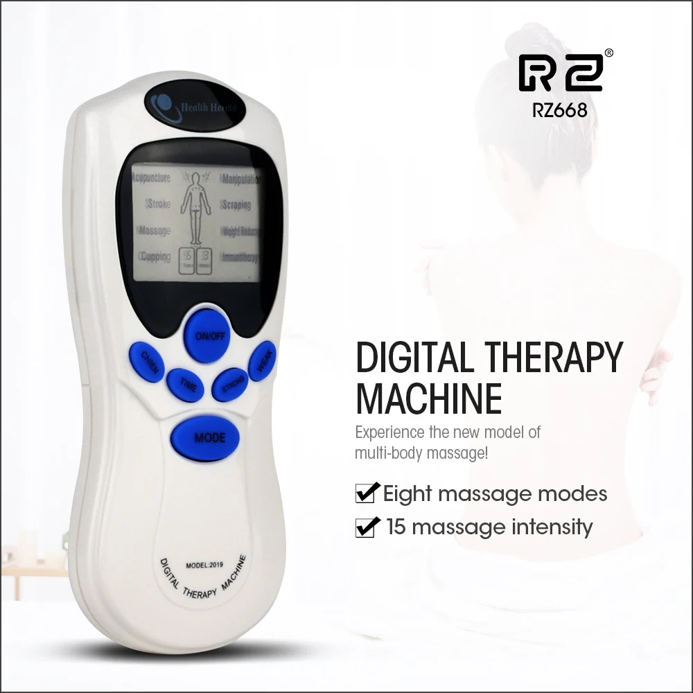 Аппарат для акупунктуры RZ Health Tens Электрический цифровой массажер шеи и спины